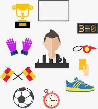 足球素材元素矢量图免抠