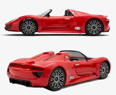 法拉利四驱跑车素材免抠