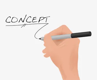 正在签名的手免抠