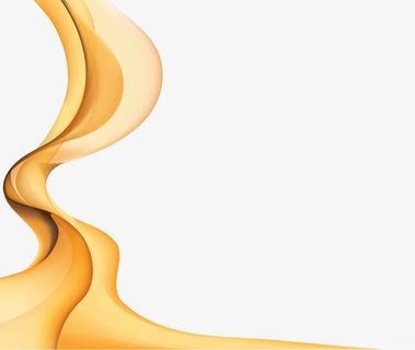 金色彩带免抠漂浮彩带元素