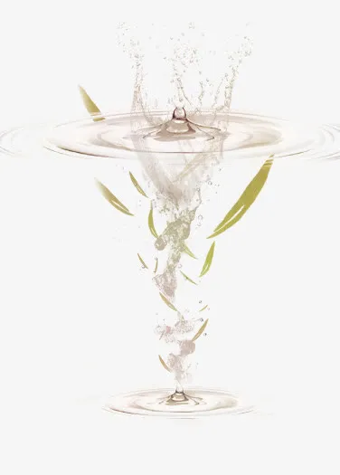 水中的茶叶免抠