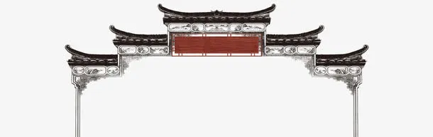 古代牌坊免抠