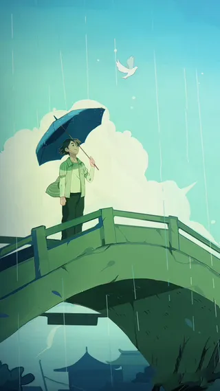 清明节缅怀祖先H5背景素材高清