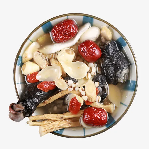 红枣乌鸡汤素材免抠