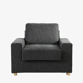 灰色单人沙发免抠