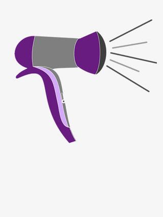 卡通手绘吹风机免抠