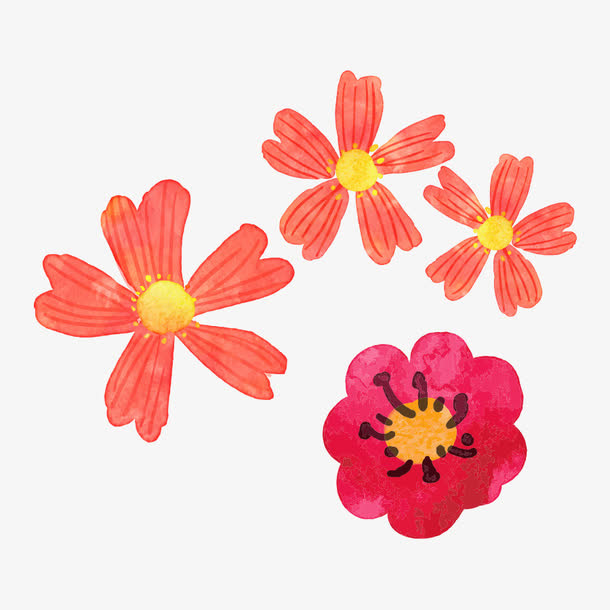 盛开的花朵免抠