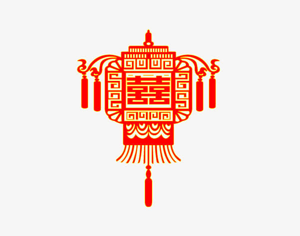 红色喜庆灯笼免抠