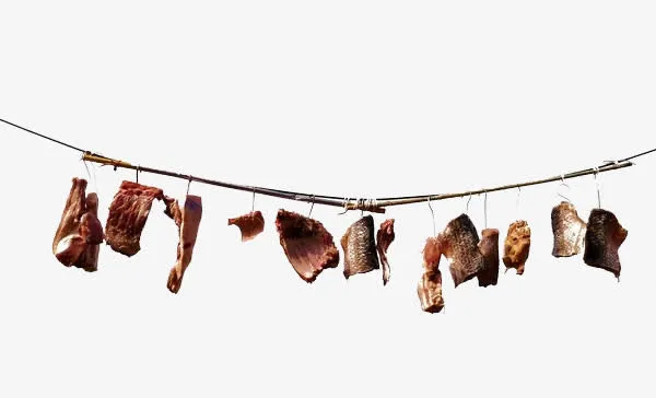 晒腊鱼腊肉免抠