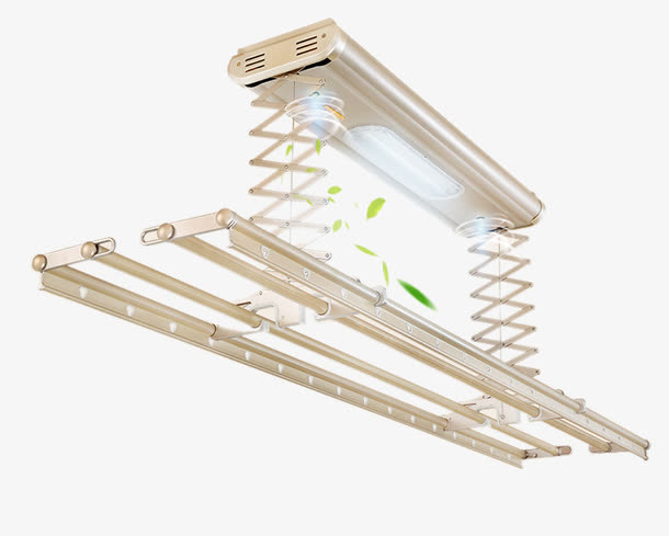 遥控自动升降晒衣架阳台晾衣机免抠