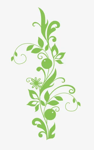 漂浮花瓣气泡简洁大方树叶树丛免抠