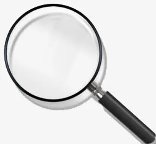 黑色边框放大镜免抠