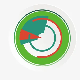 矢量彩色扫描区域雷达扫描范围免抠