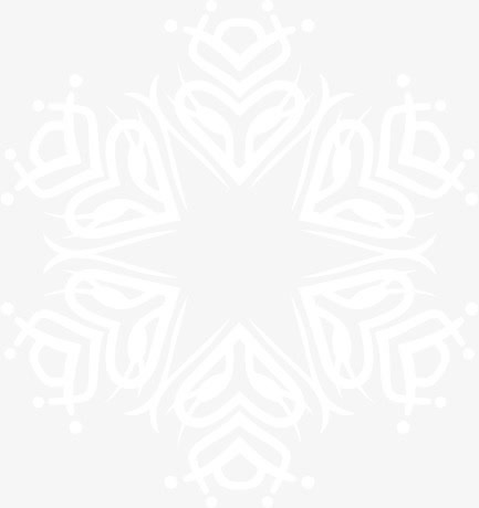 六角星雪花免抠