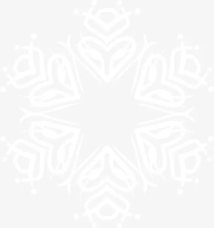 六角星雪花免抠