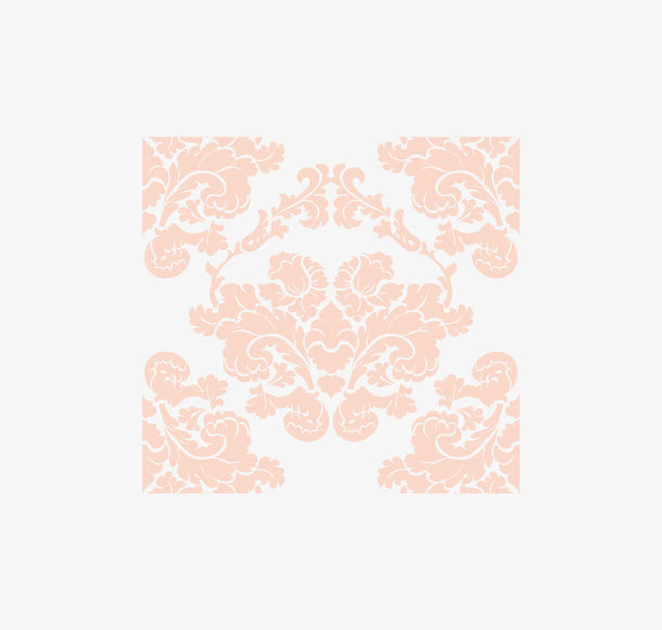 粉色蒙古花纹免抠