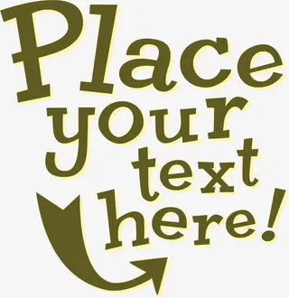 英文装饰图案免抠