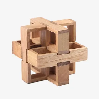 传统鲁班锁免抠装饰生活用品元素