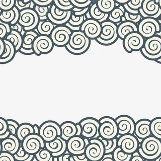 卡通中国风底纹免抠