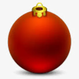 红色的圣诞球图标装饰免抠