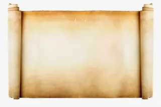 破旧的卷轴免抠