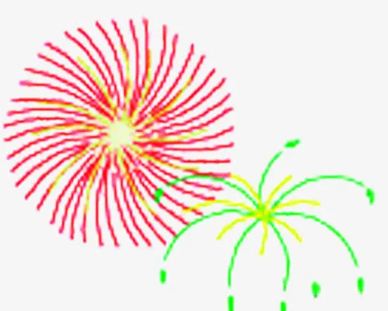 烟花礼花 开业庆典免抠