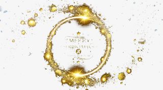 圣诞节快乐金色背景