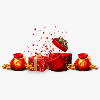 福袋礼盒装饰免抠