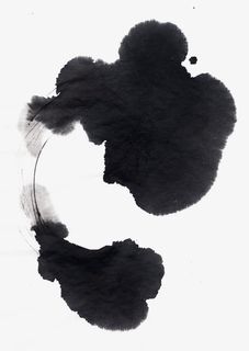 毛笔黑色中国风墨迹墨点免抠