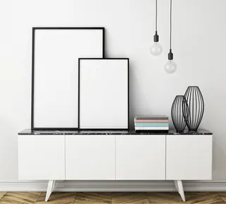 北欧白色家居装修图片素材高清