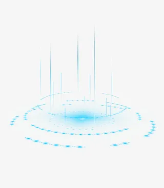 蓝色科技线条感圆圈沮免抠其他元素