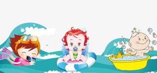 游泳培训海报背景素材