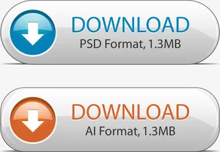 矢量UI下载按钮免抠