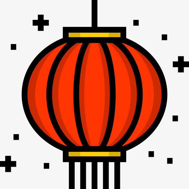 春节灯笼图标免抠