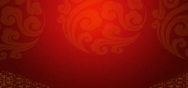 红色中国风背景免抠