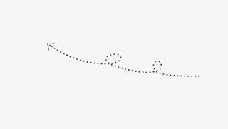 黑色串珠设计箭头手绘免抠漂浮彩带元素