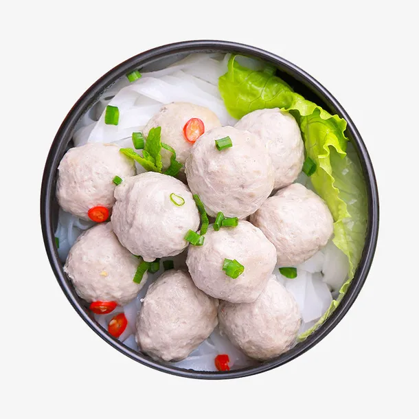 火锅丸子白色丸子免抠