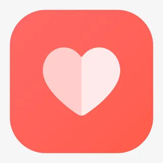 红色圆角喜欢按钮免抠