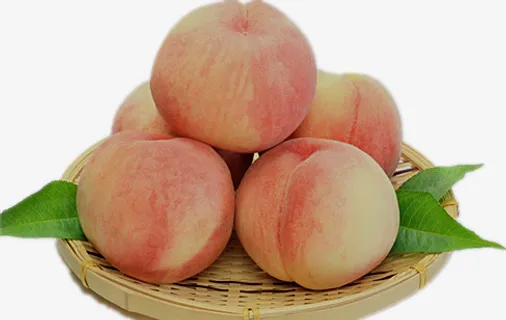 鲜红色桃子免抠