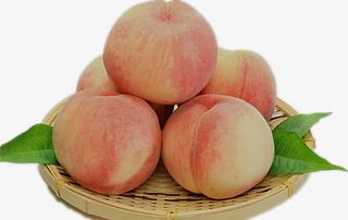 鲜红色桃子免抠