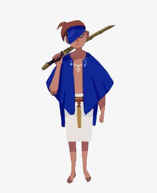 游戏人设背刀遮面武士免抠