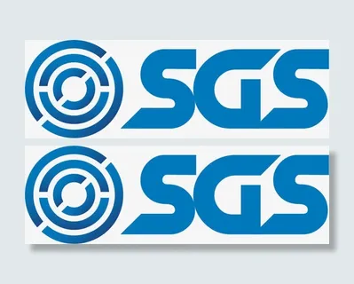 蓝色简约SGS认证标志免扣免抠