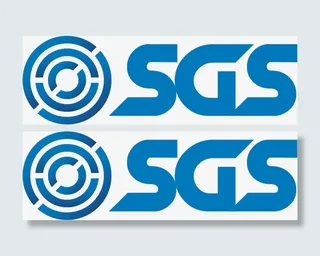 蓝色简约SGS认证标志免扣免抠