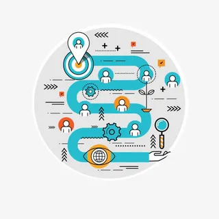 扁平弯道设计免抠