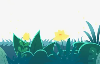 小清新海报背景插画设计