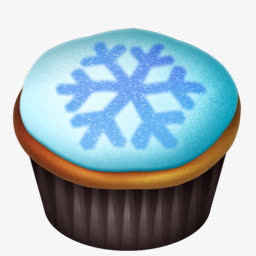 蛋糕雪花巧克力装饰免抠