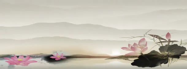 水墨花卉素材免抠