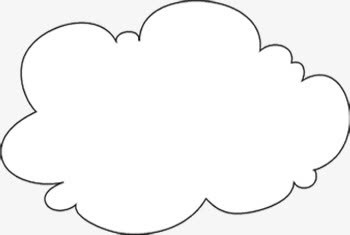 黑色简约云纹设计免抠