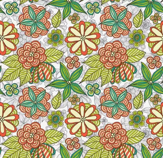 西域风花卉图案免抠