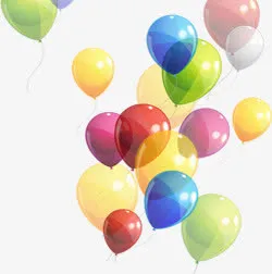 气球六一儿童节喜庆庆祝装饰免抠
